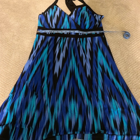 Beautiful Blue and Black Summer Dress - Picture 4 of 5